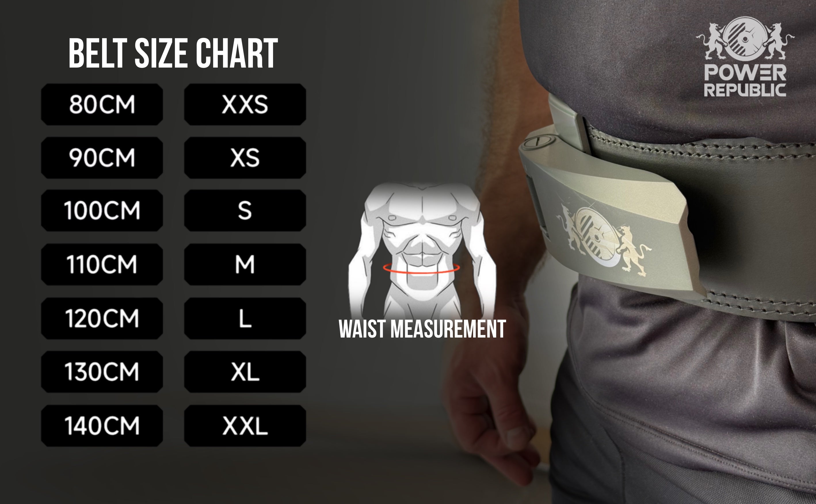 Size Guide — Power belt PRO – Lever Belt | Power Republic Gear